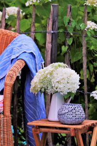 Umgeben von Hortensien | Im roten Schwedenhaus